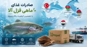 صادرات غذای ماهی قزل آلا